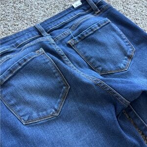 KanCan Women's Straight Leg Jeans in Medium Blue